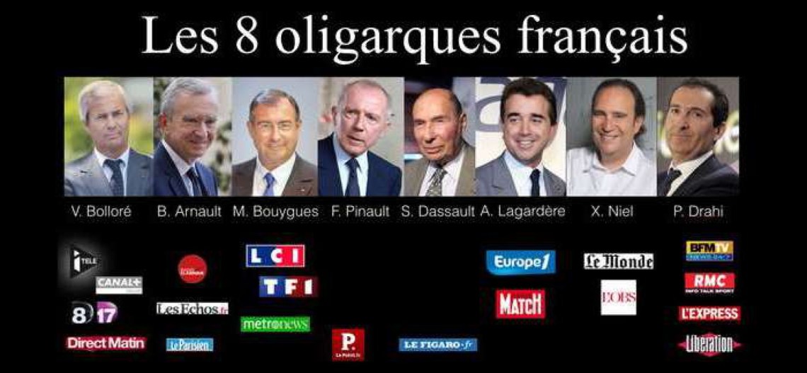 les 8 oligarques des médias français